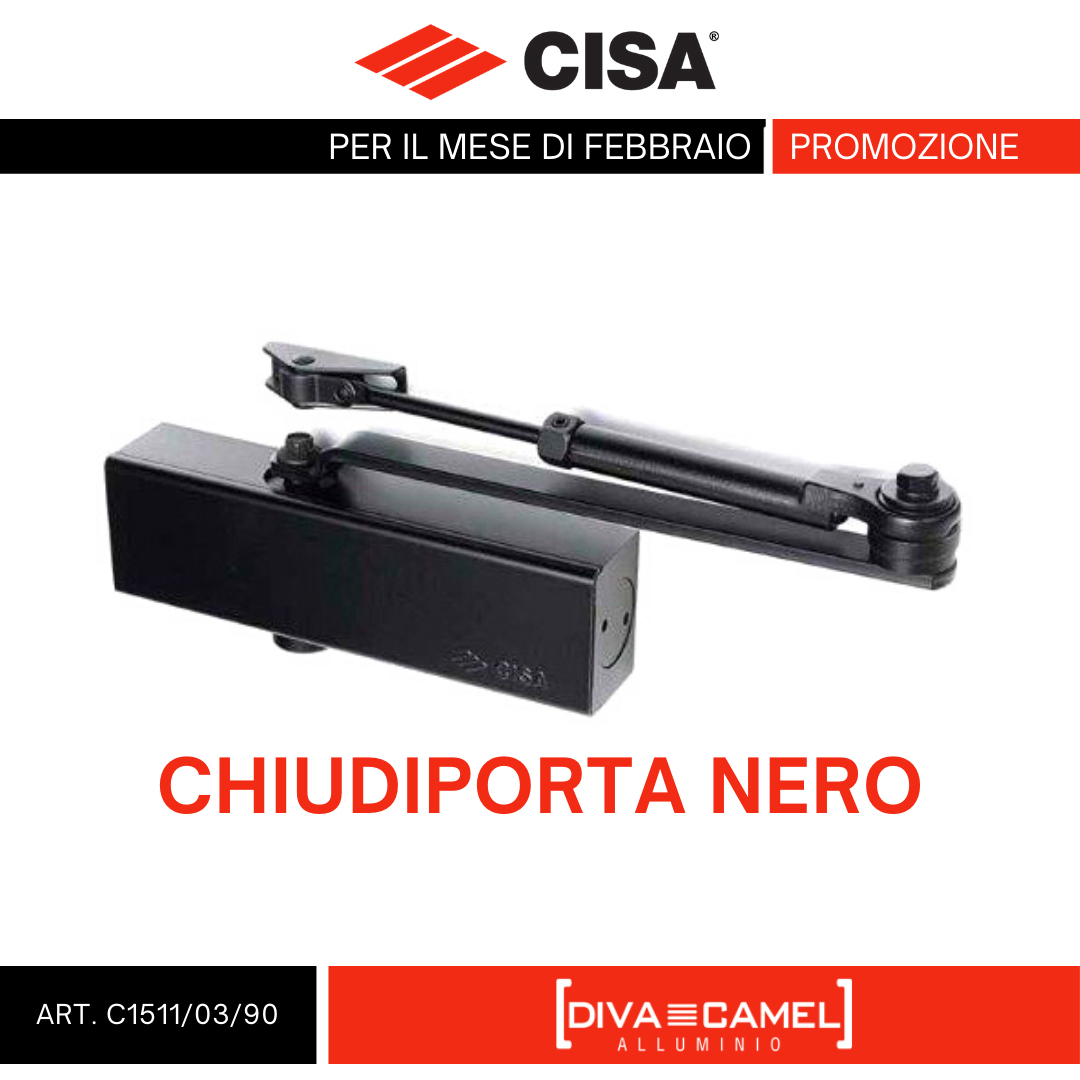 Chiudiporta Nero CISA